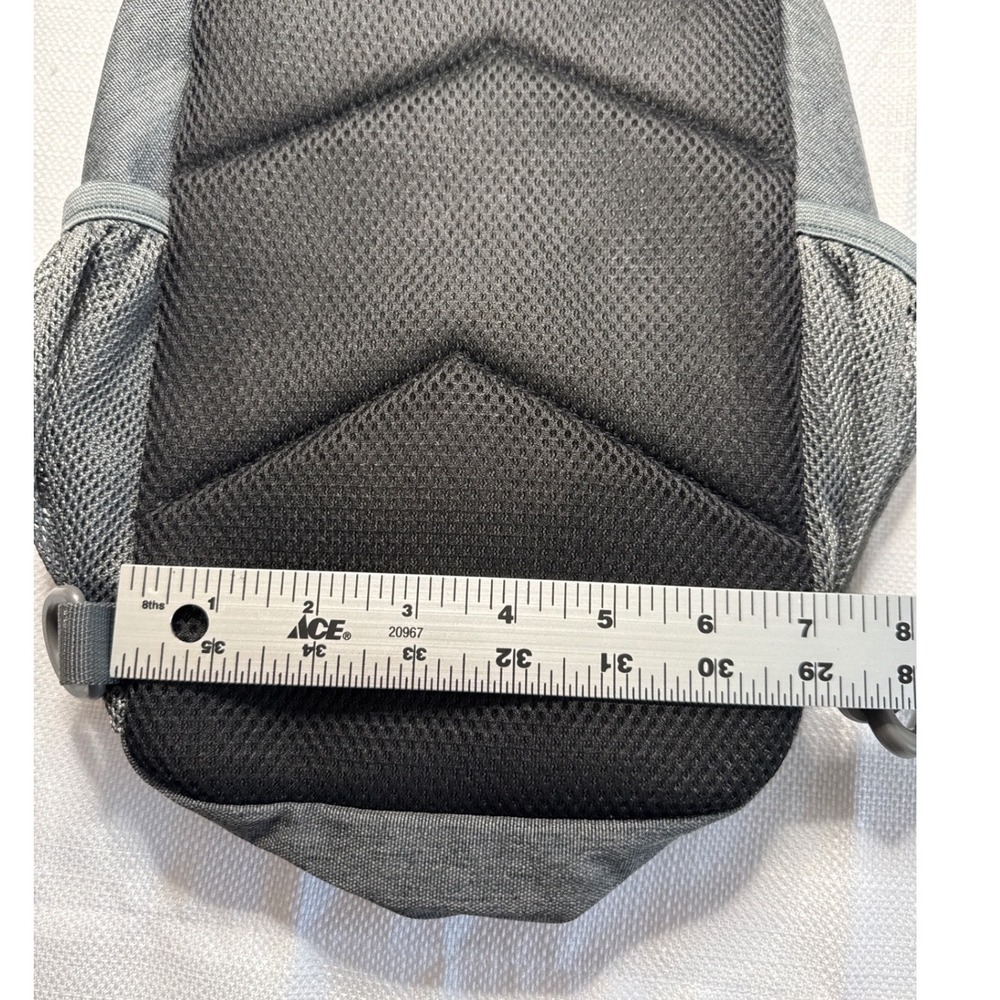 Waterfly Sling Backpack Gray Crossbody Shoulder Bag Hiking Daypack Travel Bag - Picture 6 of 7